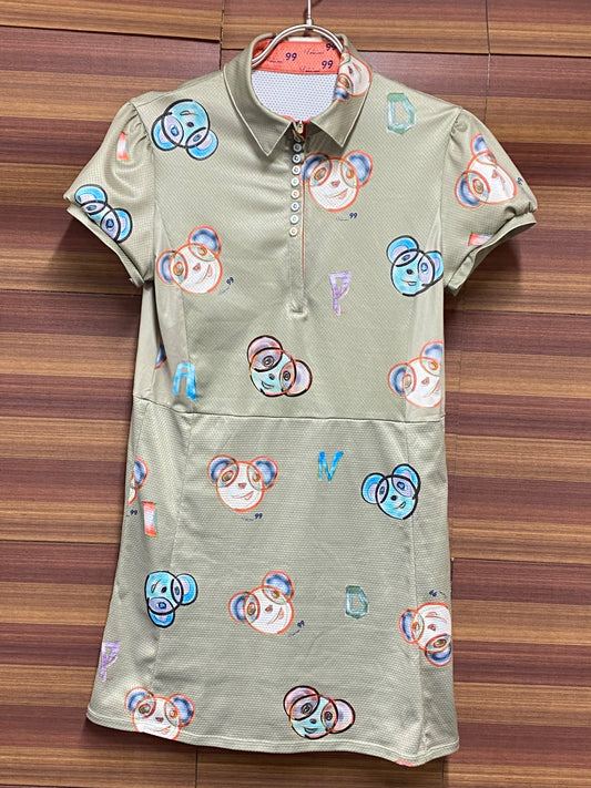 IW258 パンダーニ Pandani 半袖 サイクルジャージ カーキ レディース M