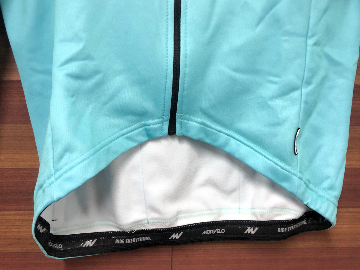 IN225 モルベロ MORVELO 長袖 サイクルジャージ 水色 S 裏起毛