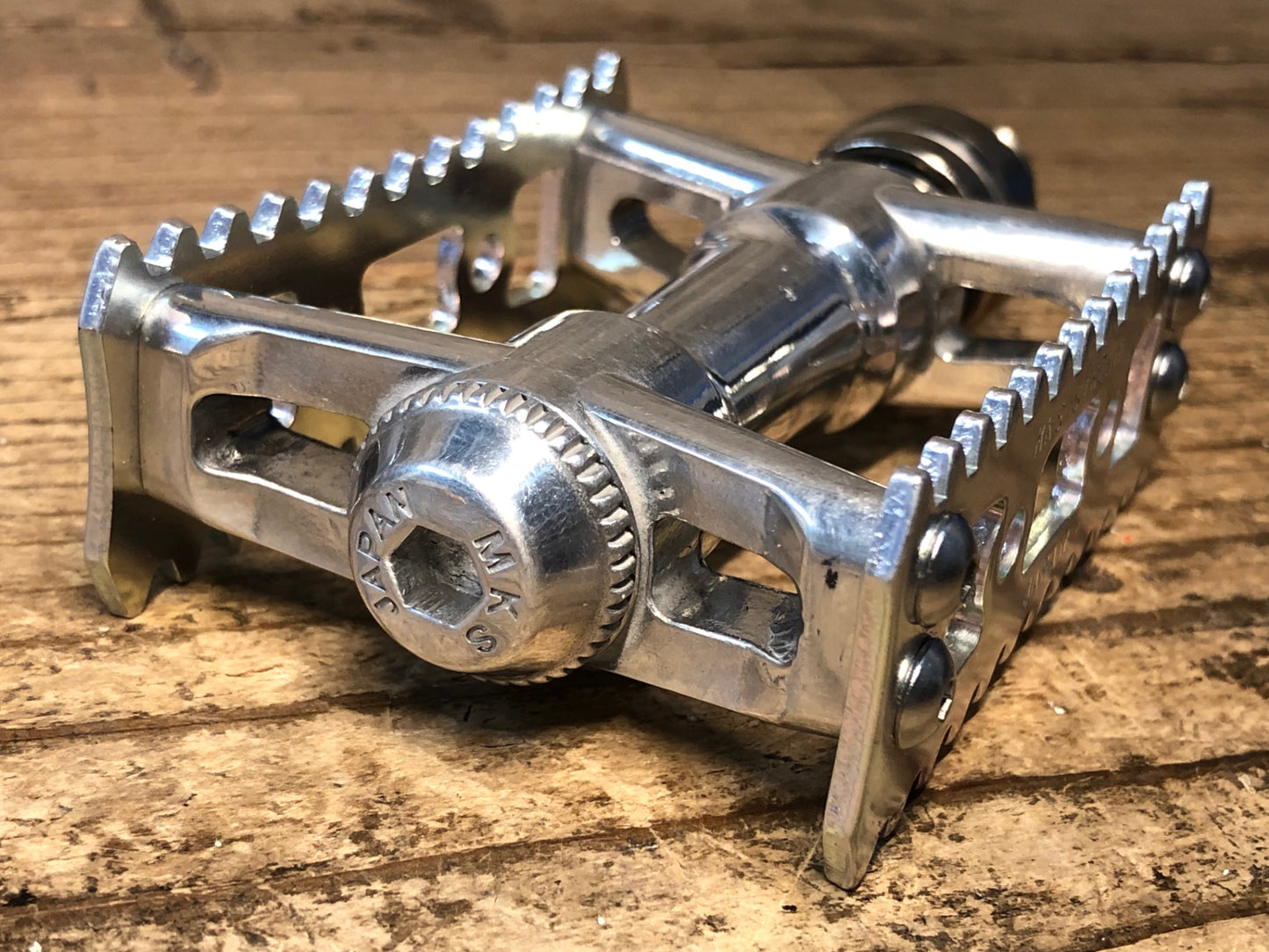 JA973 三ヶ島 MKS シルバン SYLVAN STREAM NEXT Ezy Superior フラットペダル シルバー