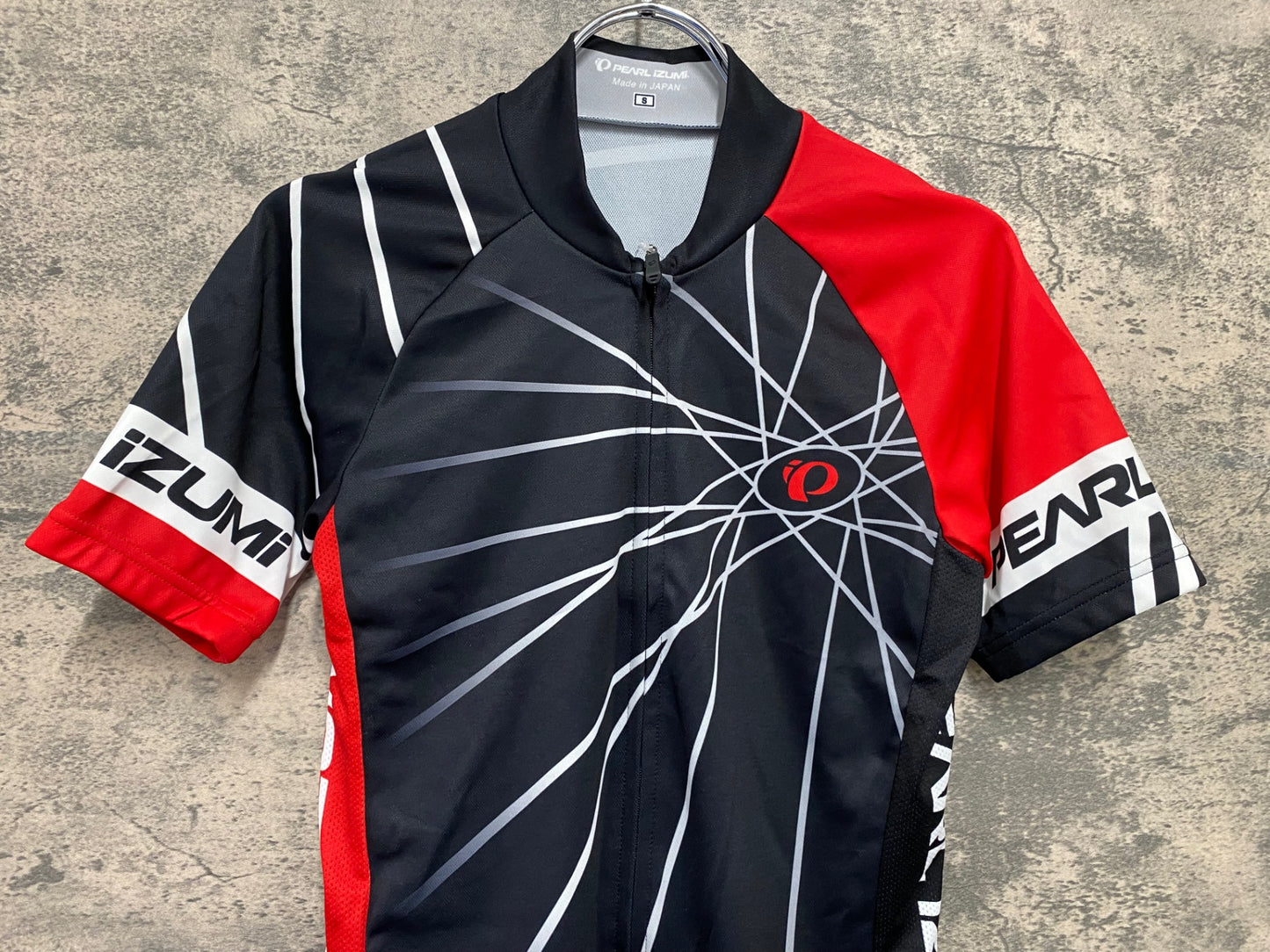JA265 パールイズミ PEARL iZUMi 半袖 サイクルジャージ 黒 赤 S