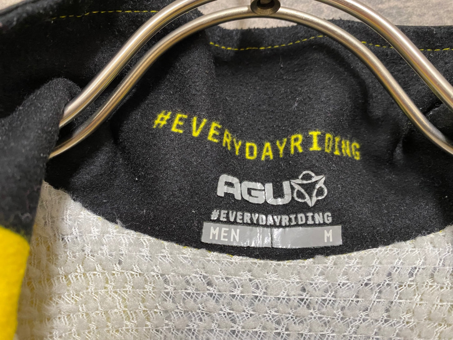 JA513 アグ AGU 長袖 サイクルジャケット 黄 M 裏起毛 JUMBO VISMA