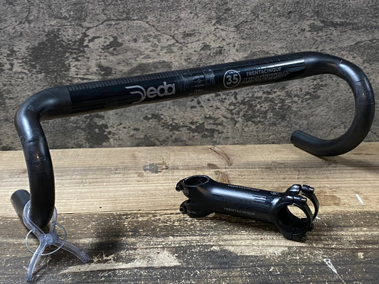 IS644 デダ Deda スーパーレジェーラ TRENTACINQUE SUPERLEGGERA カーボン ドロップハンドル φ35.0 440mm TRENTACINQUE 120mmステム セット