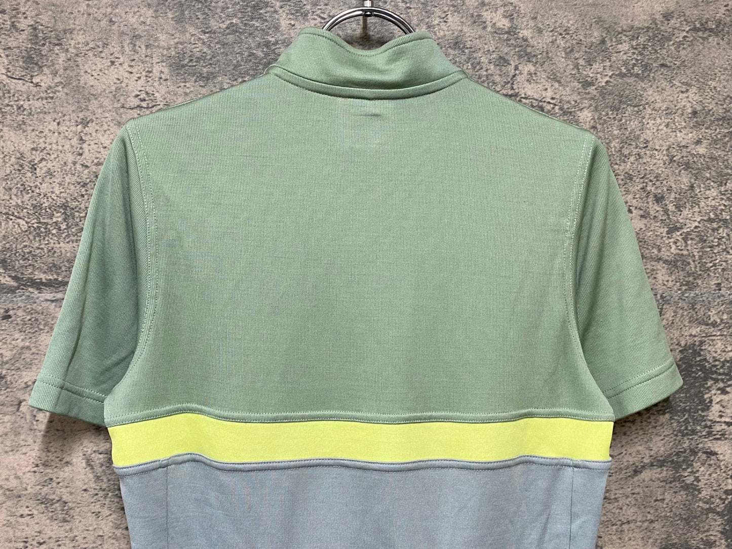 IZ963 ラファ Rapha CLUB JERSEY 半袖 サイクルジャージ ハーフジップ グレー 緑 S