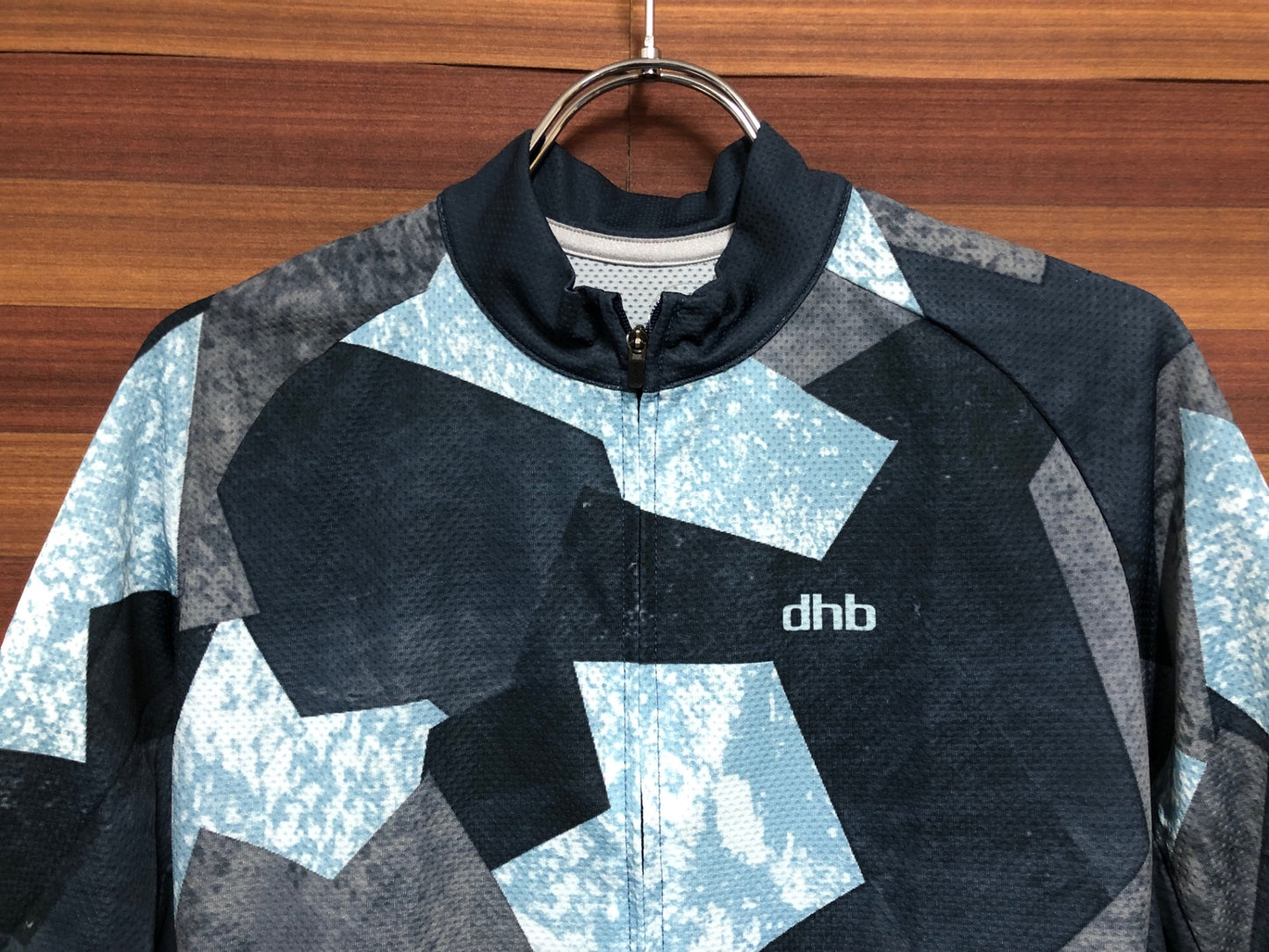 IM968 dhb 半袖 サイクルジャージ 紺 水 グレー S