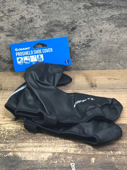 IV926 ジャイアント GIANT シューズカバー 黒 L 裏起毛