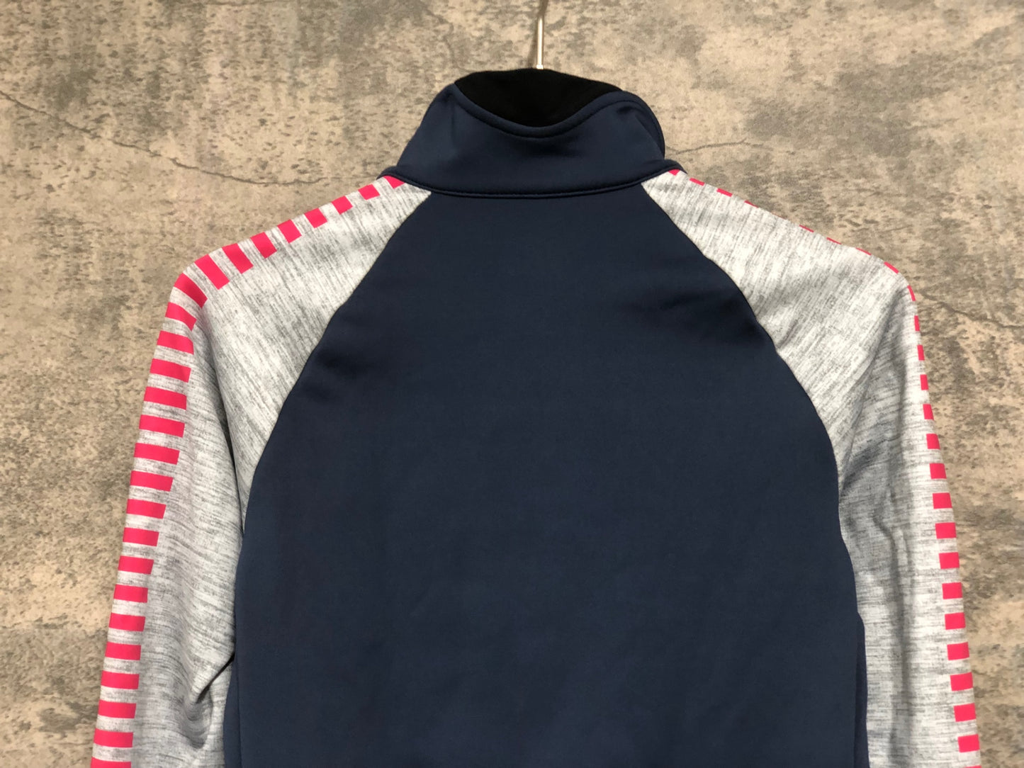 IY187 ドットアウト DOTOUT 長袖 サイクルジャケット 紺 ピンク S 裏起毛 レディース