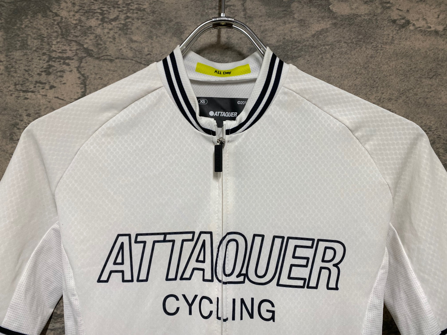 IU389 アタッカー ATTAQUER All Day 半袖 サイクルジャージ 白 XS