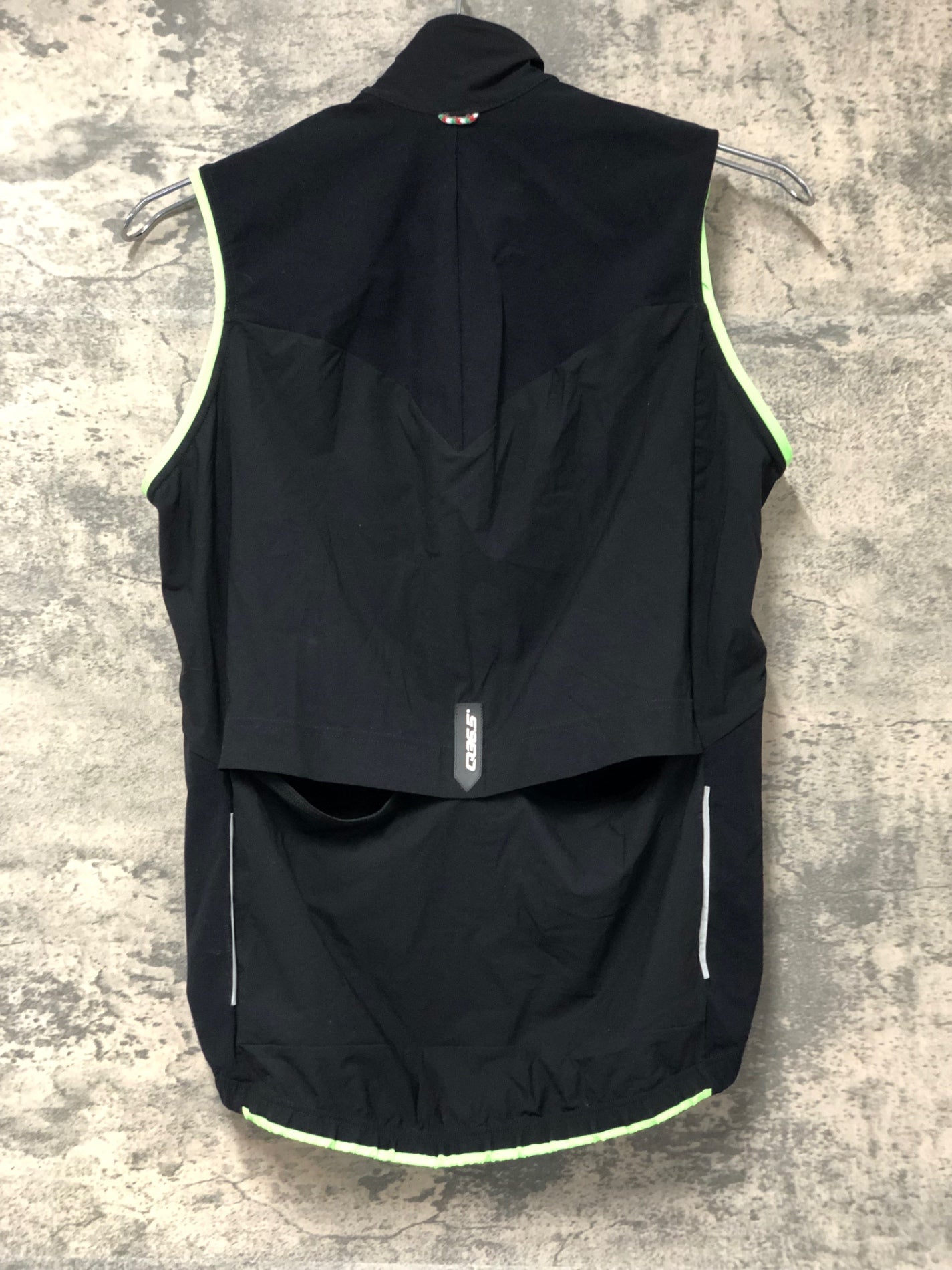 JC233 Q36.5 ジレ サイクルベスト 黒 S 裏起毛