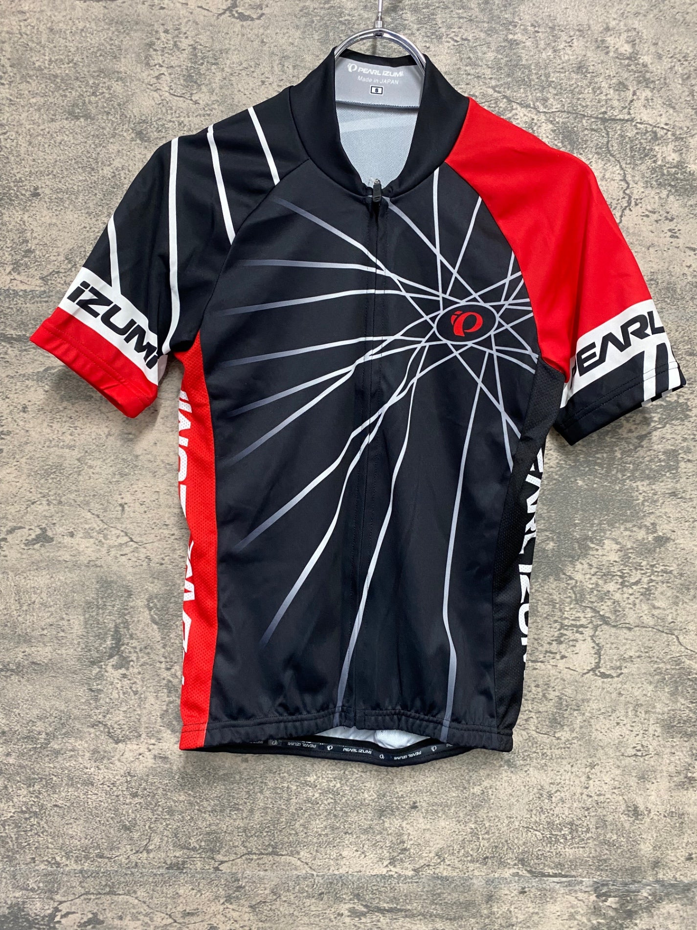 JA265 パールイズミ PEARL iZUMi 半袖 サイクルジャージ 黒 赤 S