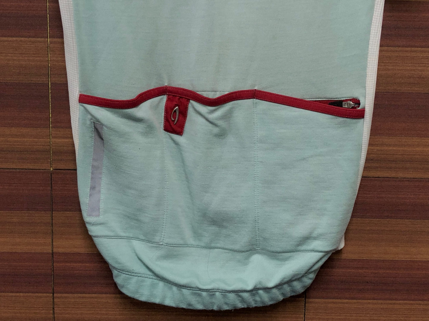 IN525 イザドア Isadore 半袖 サイクルジャージ 水色 白 S ※ほつれ