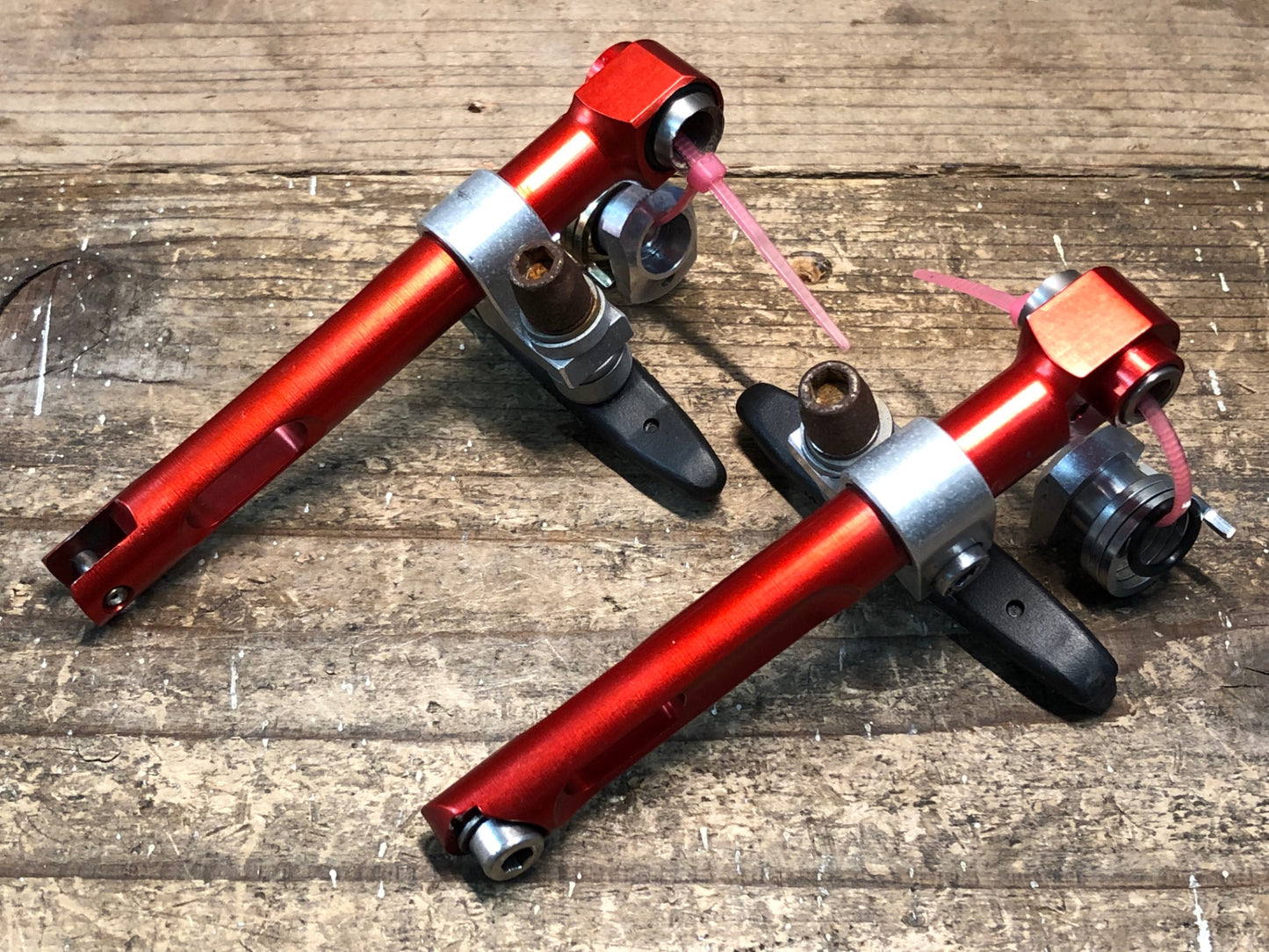 HT586 ポール PAUL MOTOLITE 片側 Vブレーキ レッド