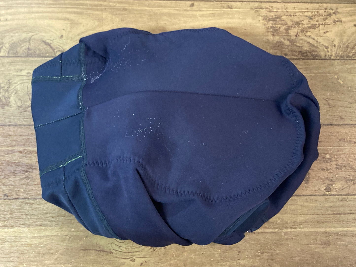 IO079 ルコックスポルティフ le coq sportif ビブタイツ 紺 L 裏起毛 ※動物の毛、パッド擦れ