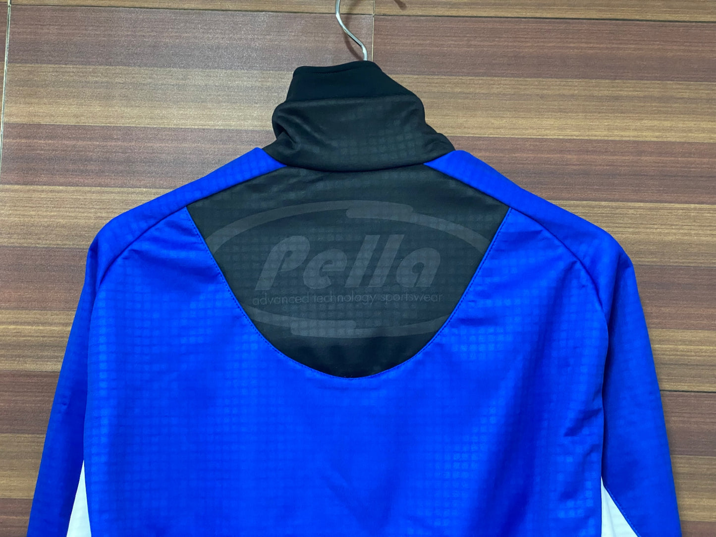 IH967 ペラ pella 長袖 サイクルジャケット 黒 白 青 M 裏起毛