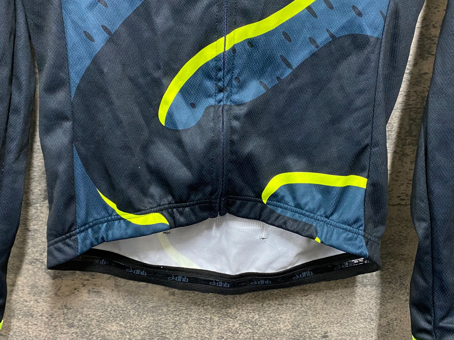 JB588 dhb 長袖 サイクルジャージ 黒 紺 XS 裏起毛