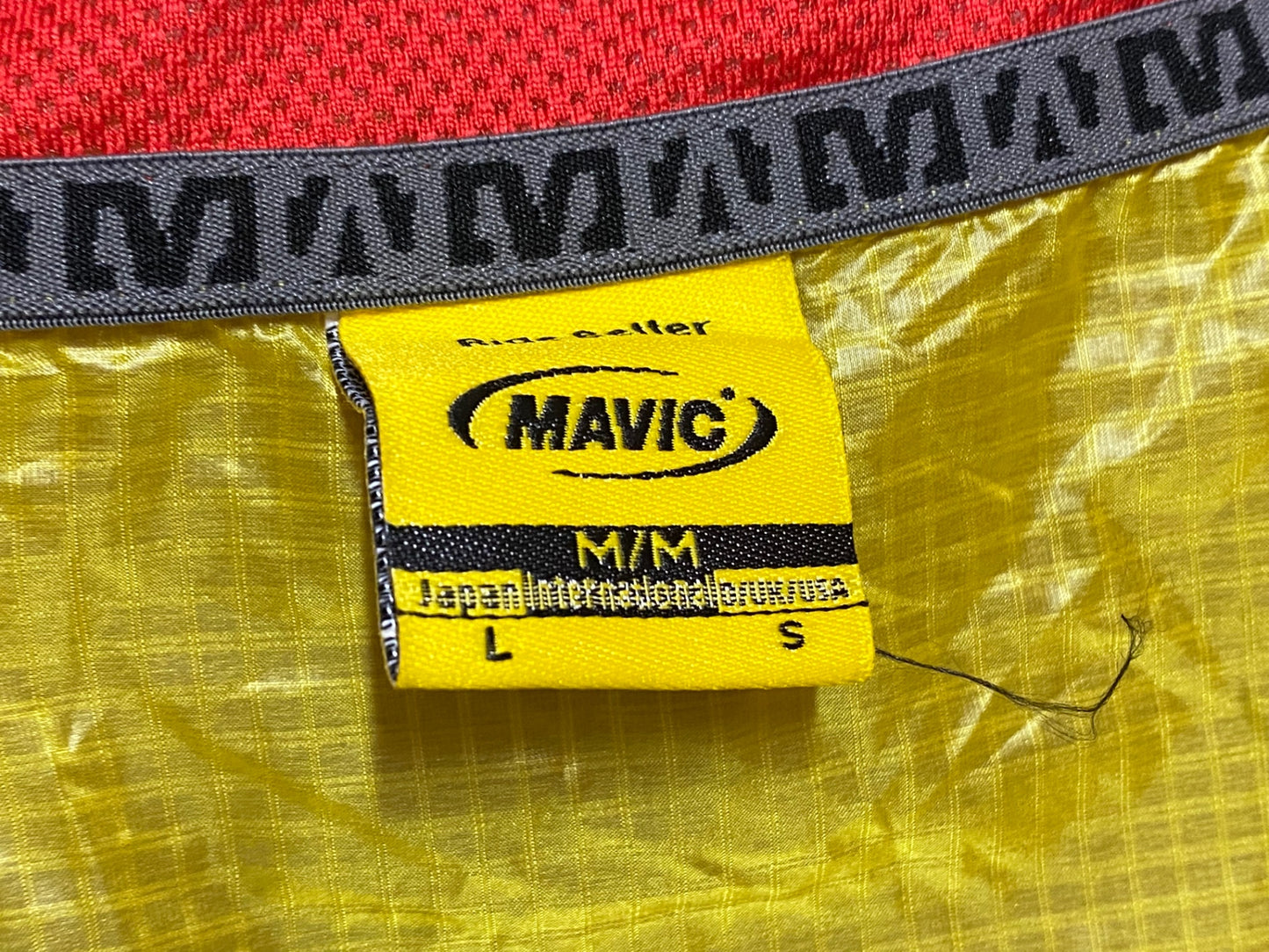 IF985 マヴィック MAVIC アルティウム ALTIUM 長袖 ウィンドジャケット 黄色 L