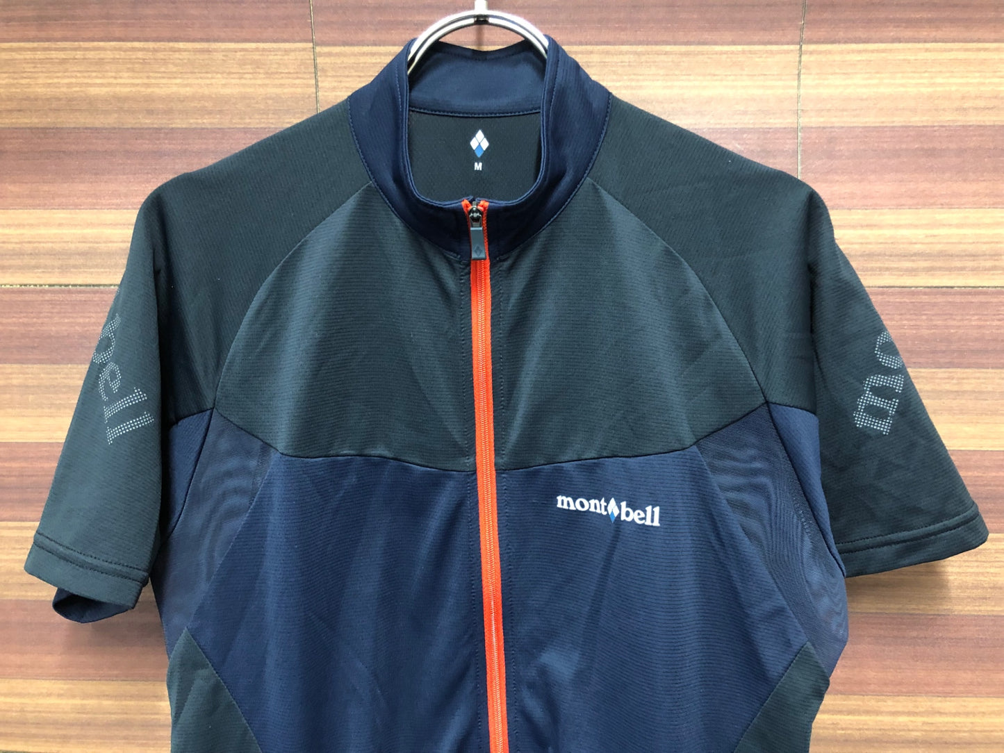 IO879 モンベル mont bell 半袖 サイクルジャージ 黒 M