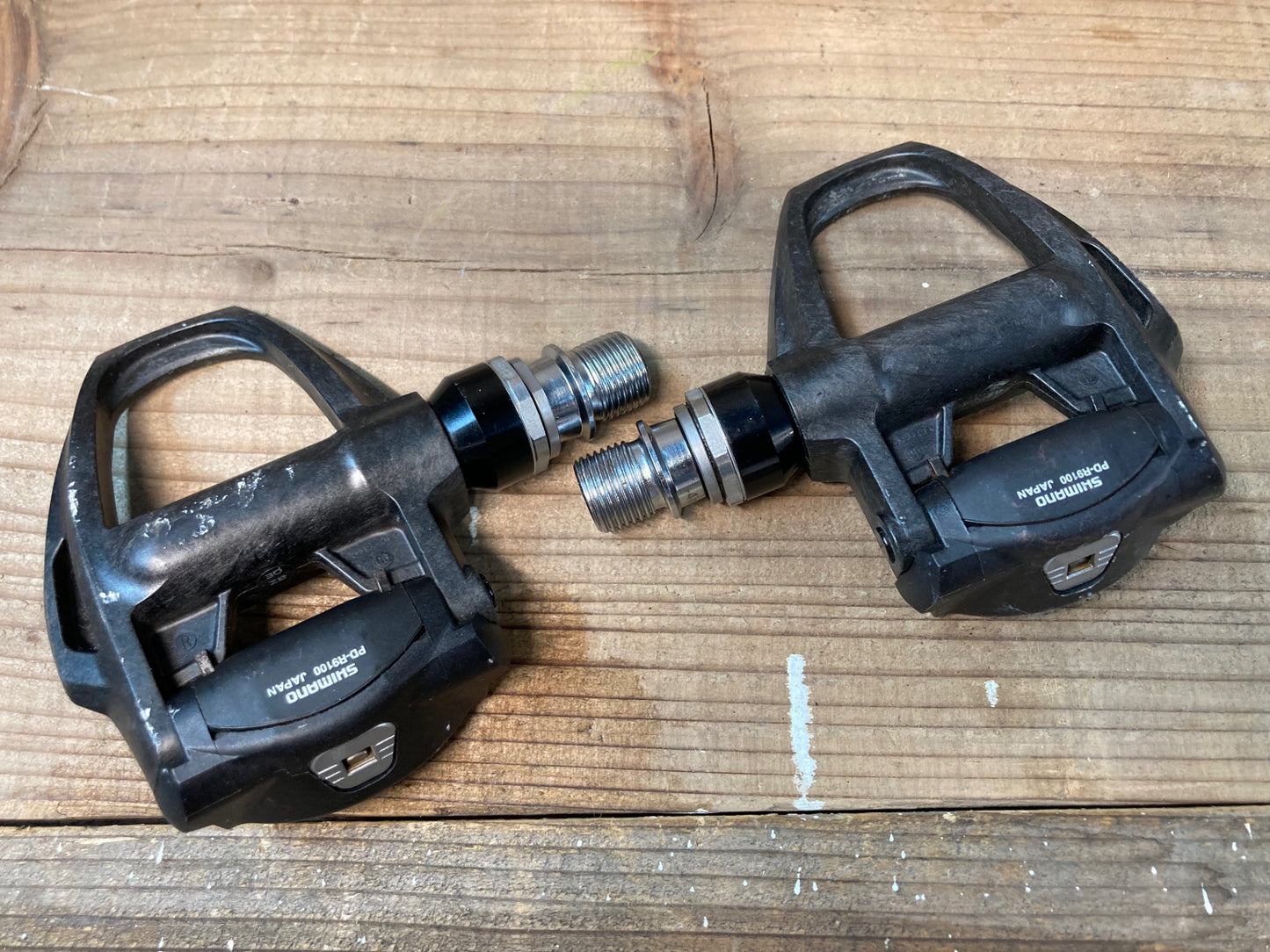 IN166 シマノ SHIMANO デュラエース DURA-ACE PD-R9100 +4mmシャフト ビンディングペダル SPD-SL