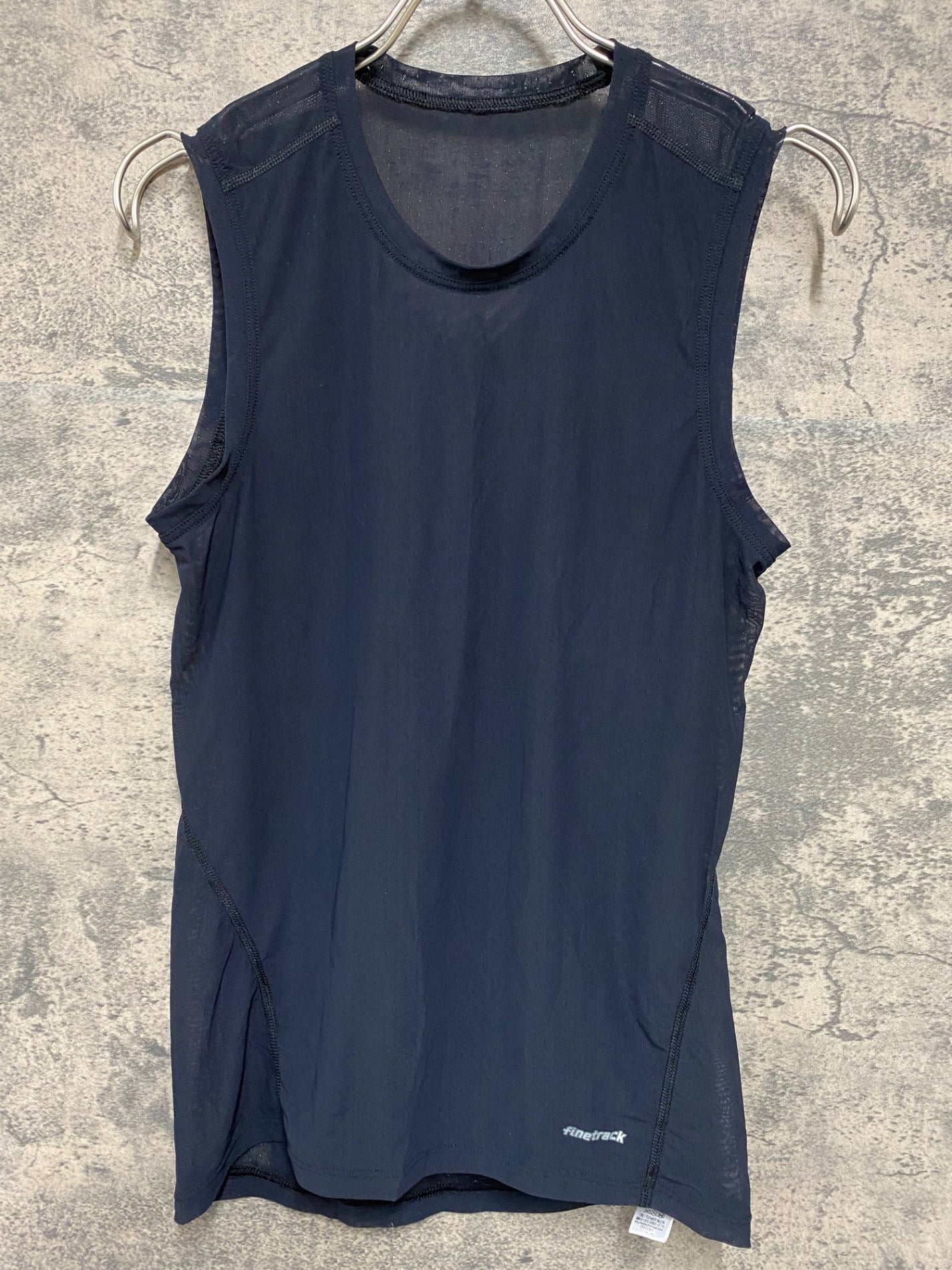 JD479 ファイントラック finetrack ノースリーブ べースレイヤー 黒 S