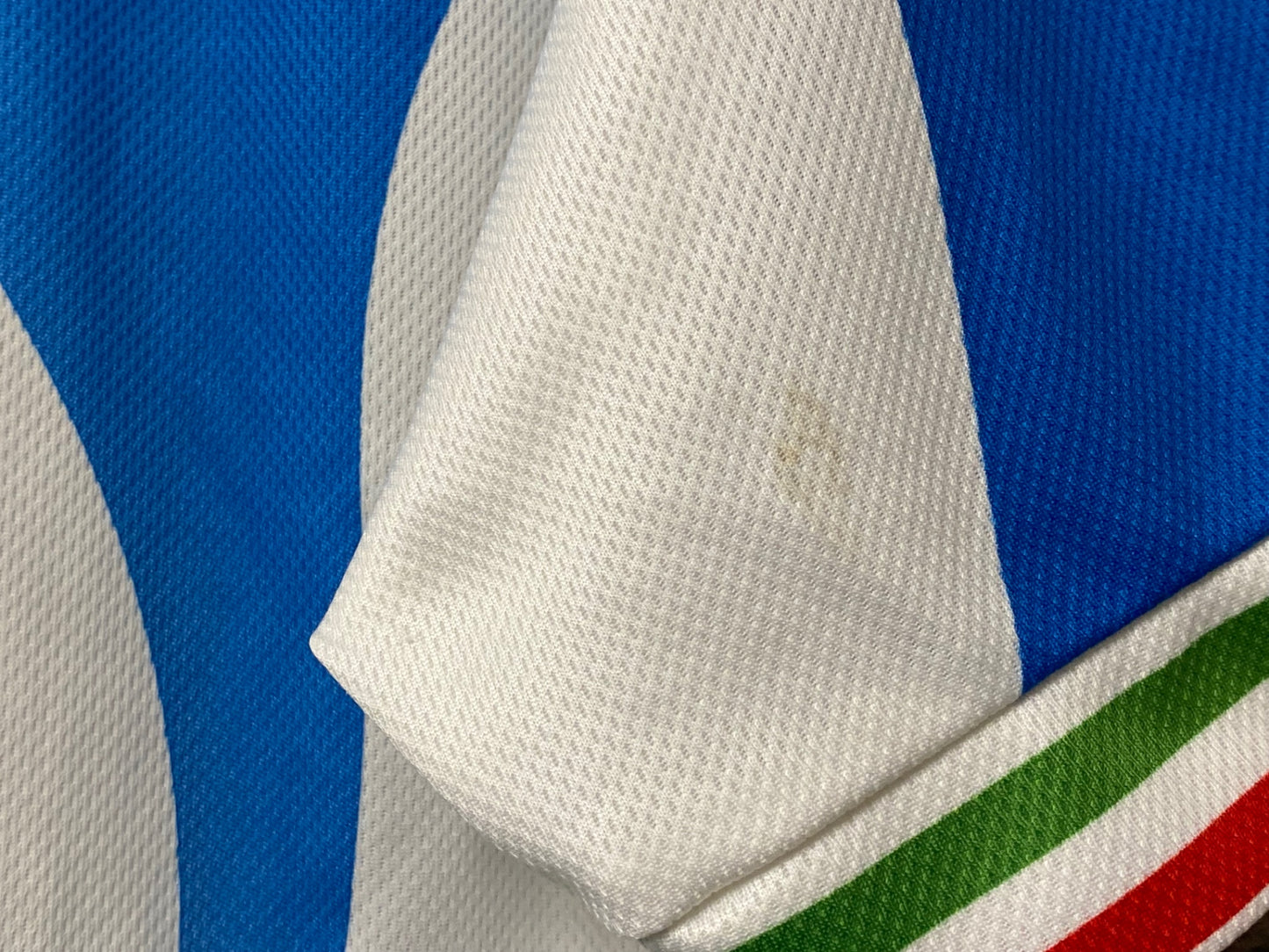 JB689 ビアンキ BIANCHI 半袖 サイクルジャージ ビブショーツ 上下セット 半袖 白/青 XL