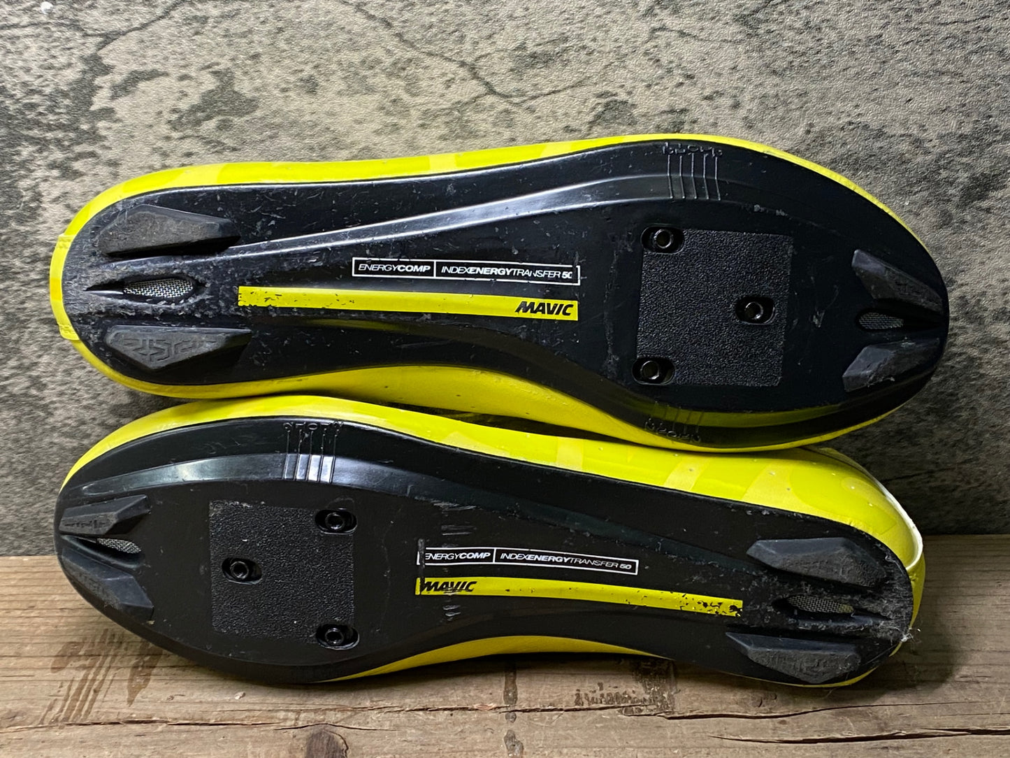 IZ248 マヴィック MAVIC COSMIC ベルクロ ビンディングシューズ SPD-SL EUR42 黄