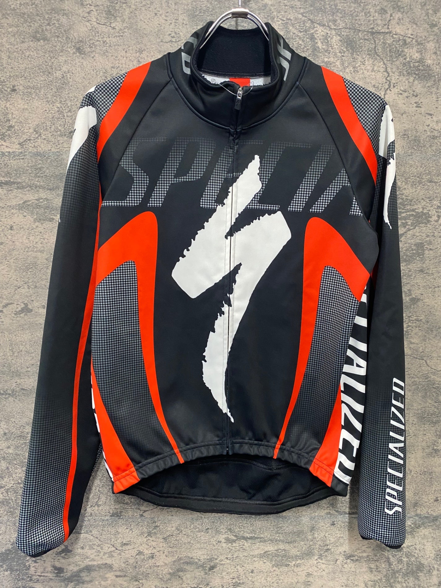 IZ308 スペシャライズド SPECIALIZED 防風 裏起毛 長袖 サイクルジャケット 黒 S