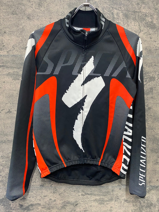 IZ308 スペシャライズド SPECIALIZED 防風 裏起毛 長袖 サイクルジャケット 黒 S
