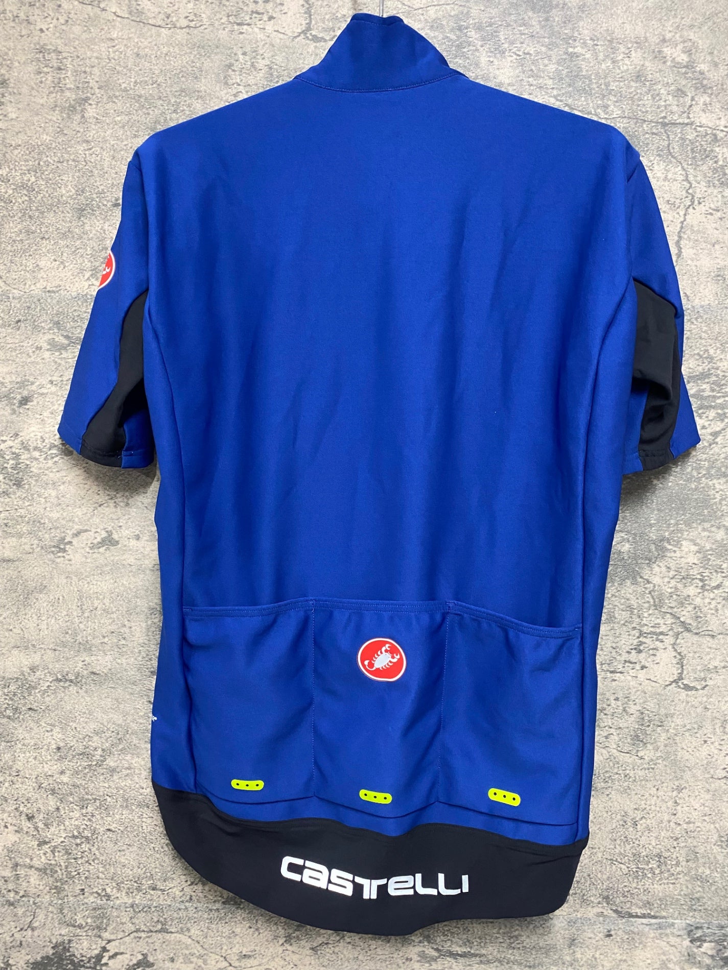 JB724 カステリ CASTELLI ロッドコルサ ROSSO CORSA 半袖 サイクルジャケット GORE 青 XL