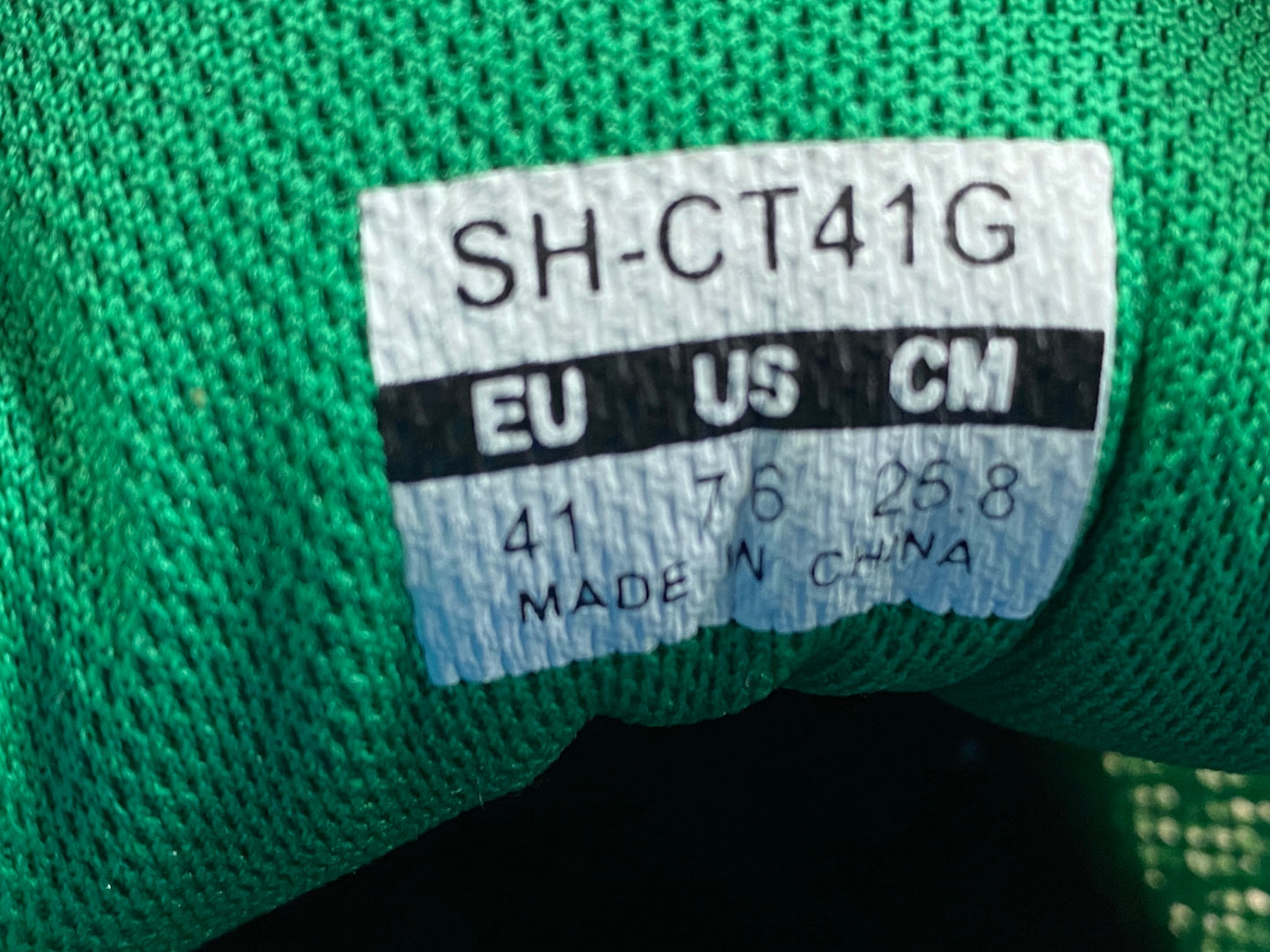 IN194 シマノ SHIMANO SH-CT41G ビンディングシューズ 黄緑 EU41 SPD