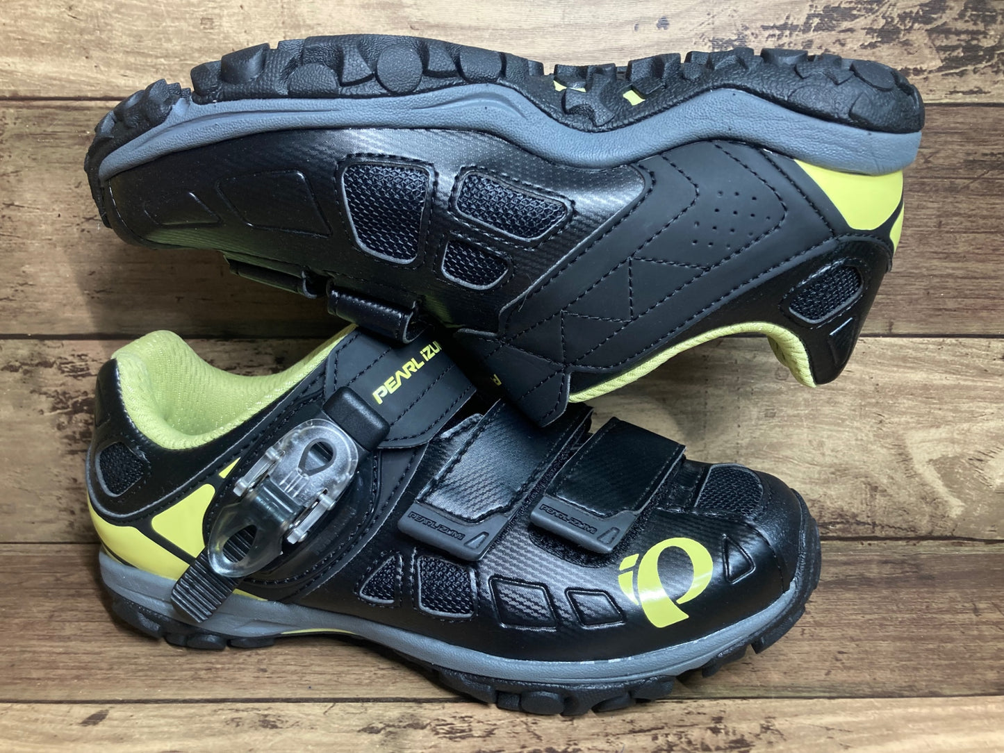 IB873 パールイズミ PEARL iZUMi X-ALP ENDURO V5 ビンディングシューズ 黒黄 レディース EU37