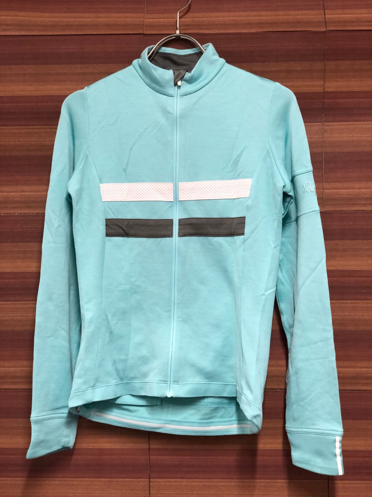 IQ862 ラファ Rapha WOMEN'S BREVET LONG SLEEVE JERSEY 長袖 サイクルジャージ 水色 XS