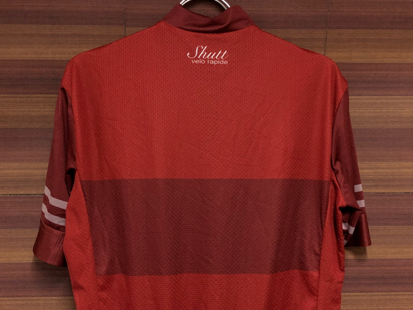 IO554 Shutt velo rapide 半袖 サイクルジャージ 赤 XL