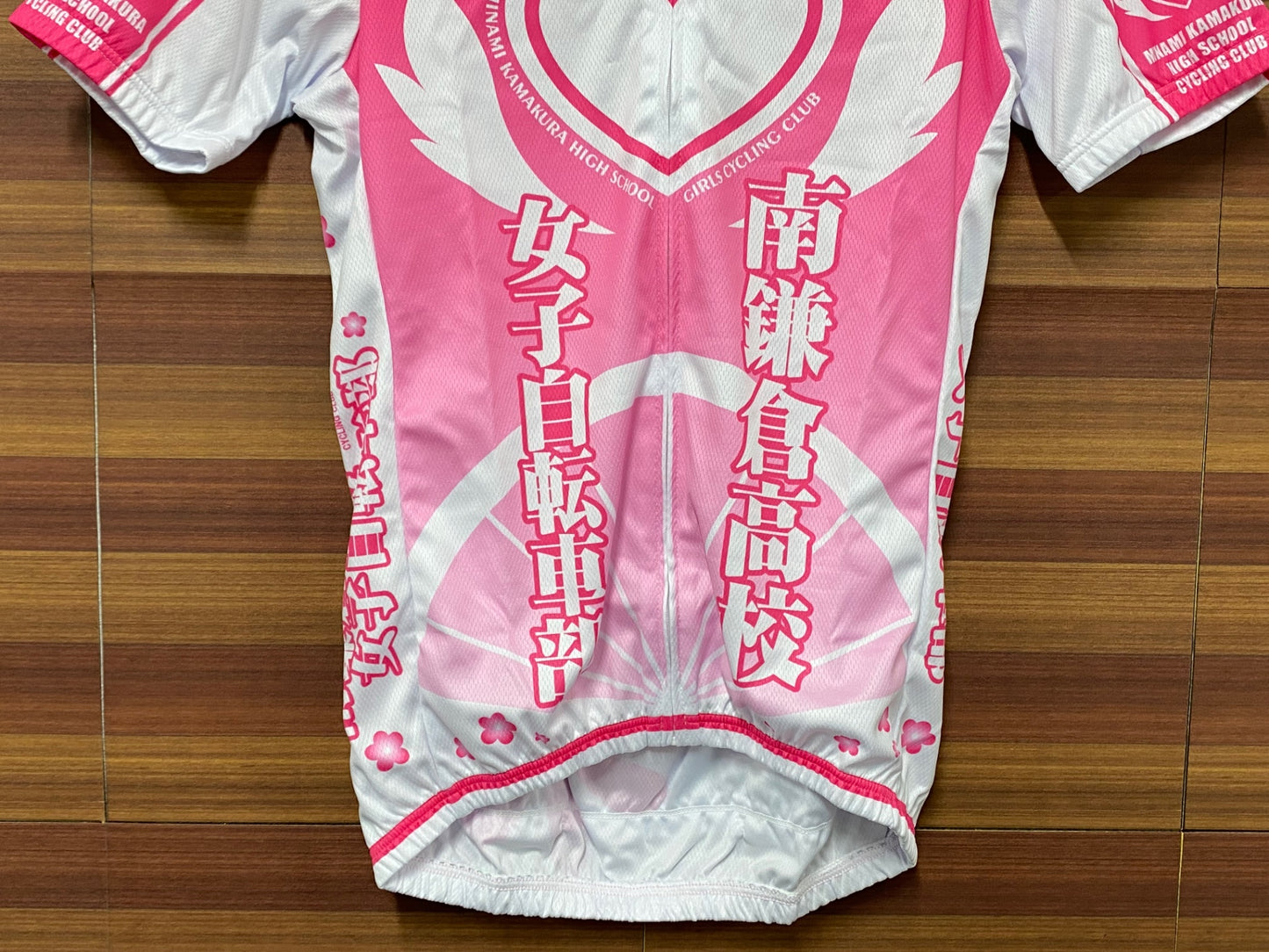 IS002 ウエイブワン WAVE ONE 半袖 サイクルジャージ ピンク M 南鎌倉高校女子自転車部