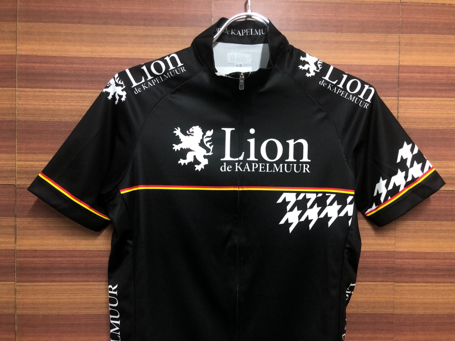 IF652 リオンドカペルミュール Lion de KAPELMUUR 半袖 サイクルジャージ 黒 M