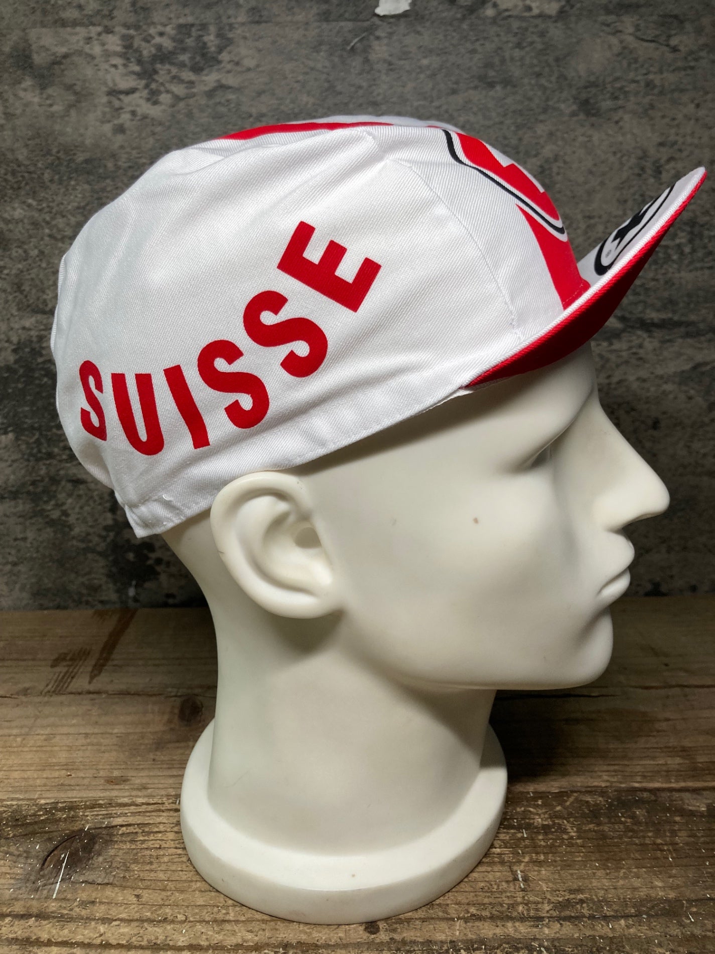IZ070 アソス ASSOS SUISSE FED CAP サイクルキャップ スイス 赤 白 ワンサイズ