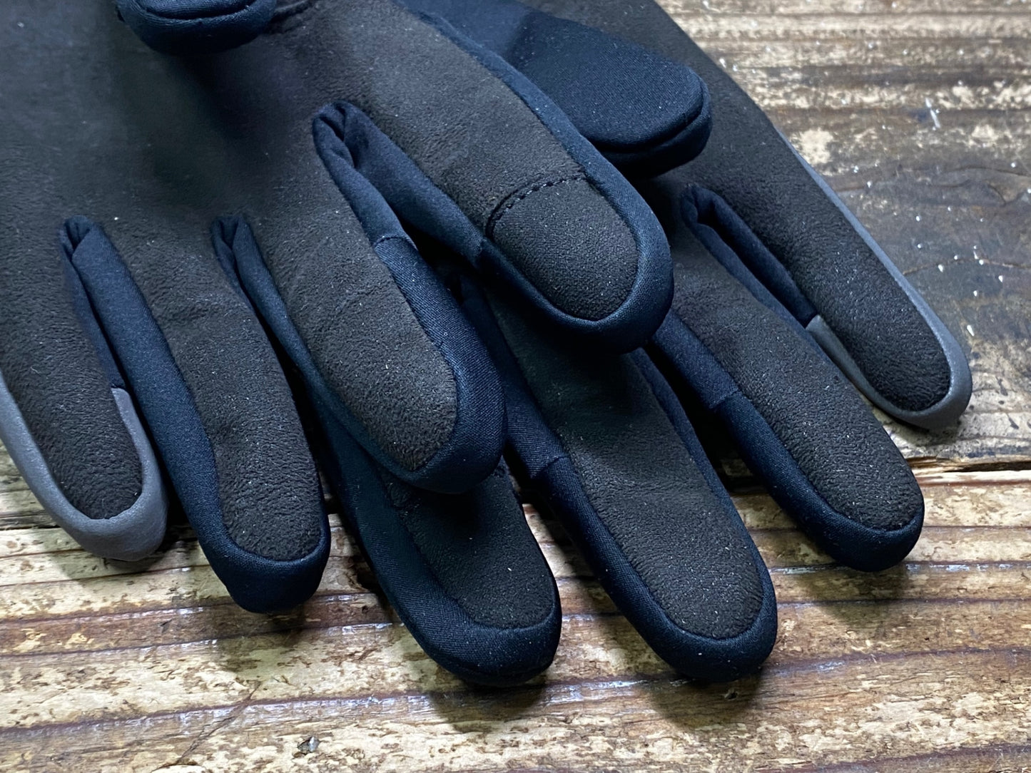 JC620 ラファ Rapha PRO TEAM WINTER GLOVES 裏起毛 長指 サイクルグローブ 黒 L
