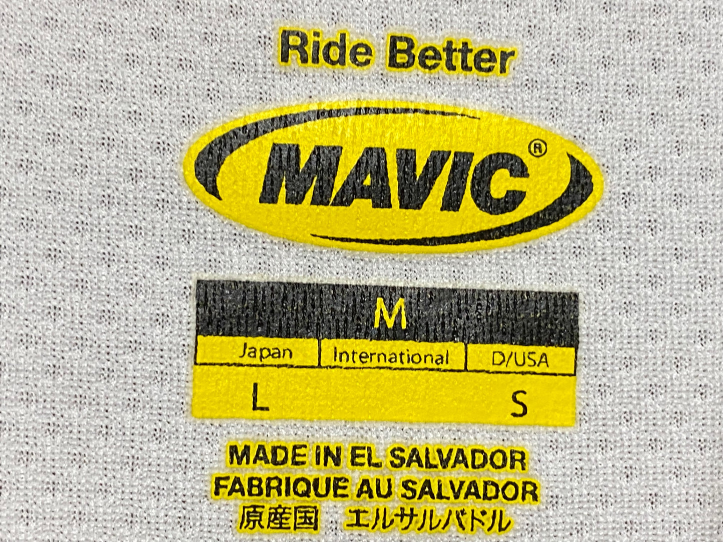 IE256 マヴィック MAVIC 半袖 サイクルジャージ M 白