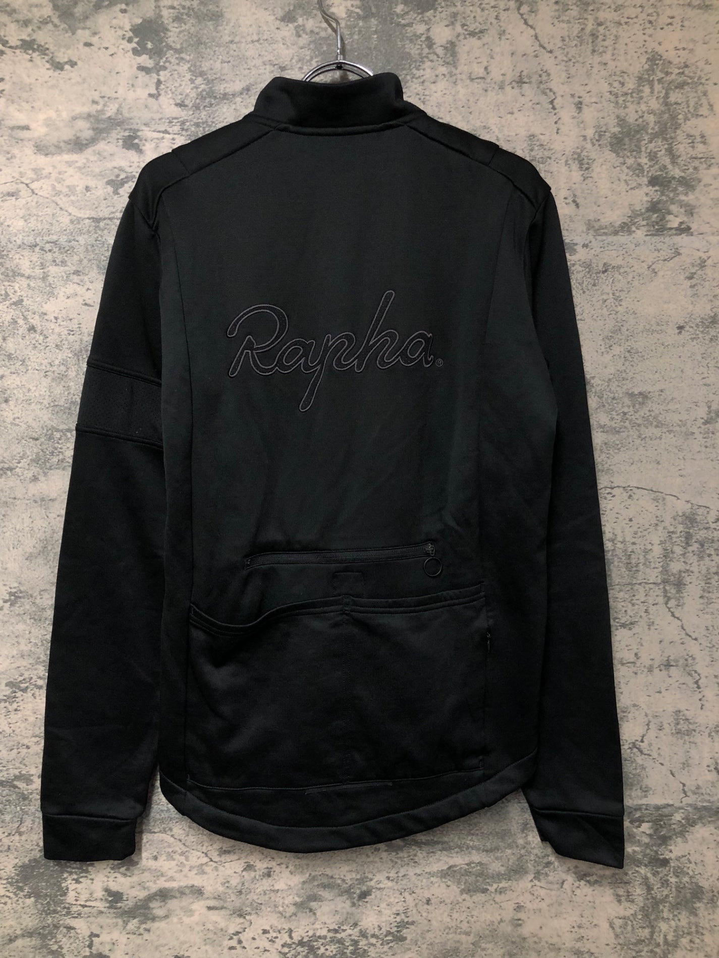 IY367 ラファ Rapha WINTER JERSEY 長袖 サイクルジャケット 黒 M 裏起毛