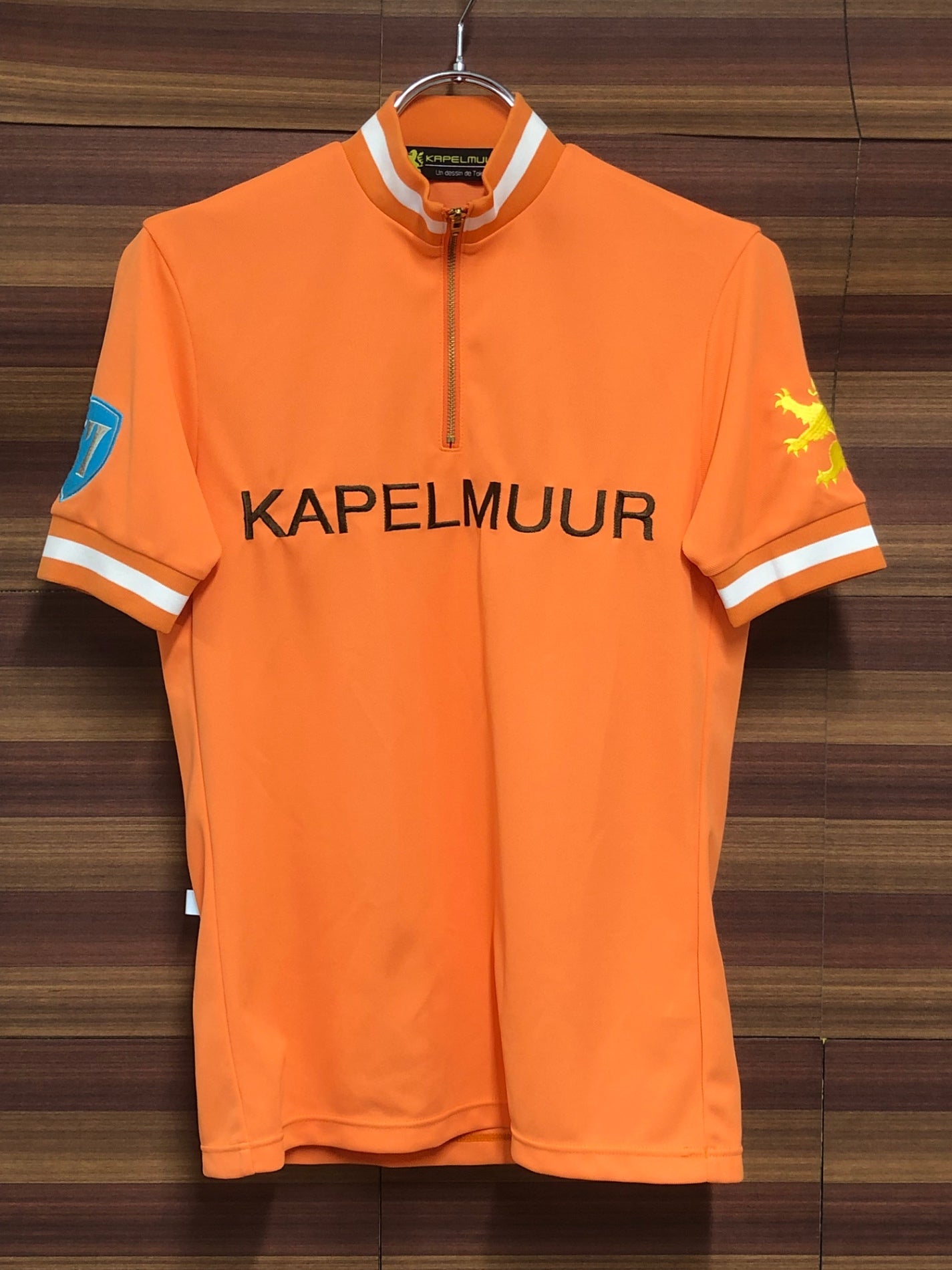 IK567 カペルミュール KAPELMUUR 半袖サイクルジャージ ハーフジップ オレンジ XSサイズ