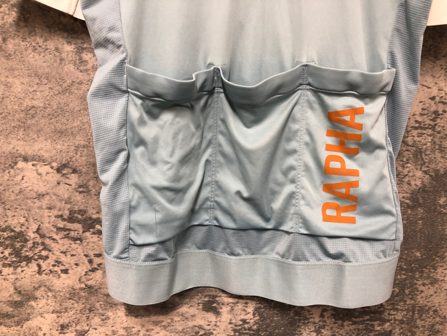 IW265 ラファ Rapha PRO TEAM TRAINING JERSEY 半袖 サイクルジャージ S 水色