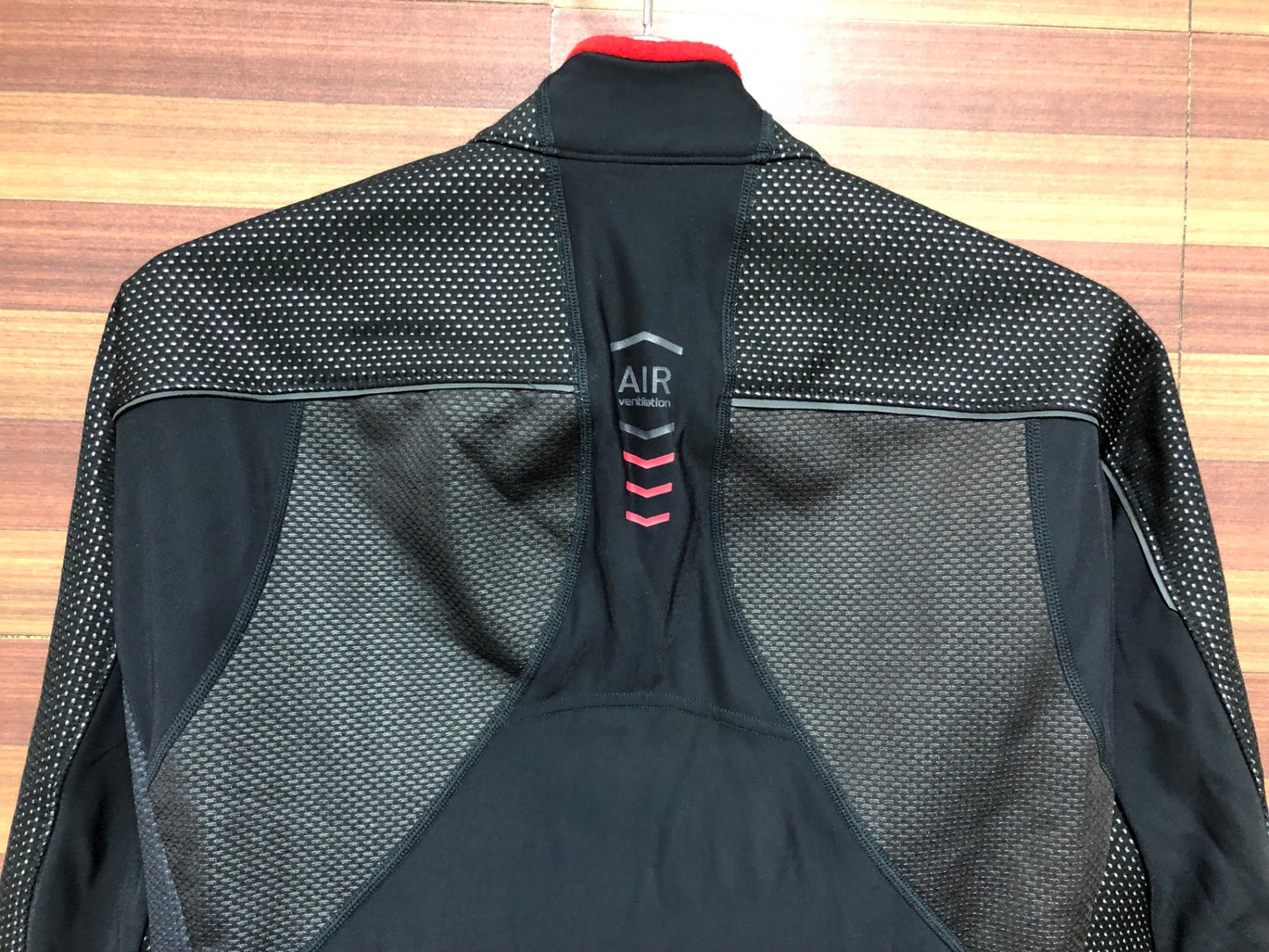 IC762 パールイズミ PEARL iZUMi 長袖サイクルジャケット 黒 赤 S 裏起毛 ※匂い