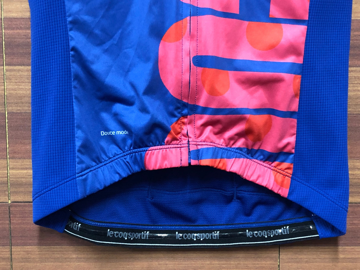 IJ350 ルコックスポルティフ le coq sportif 半袖 サイクルジャージ ネイビー 赤 S