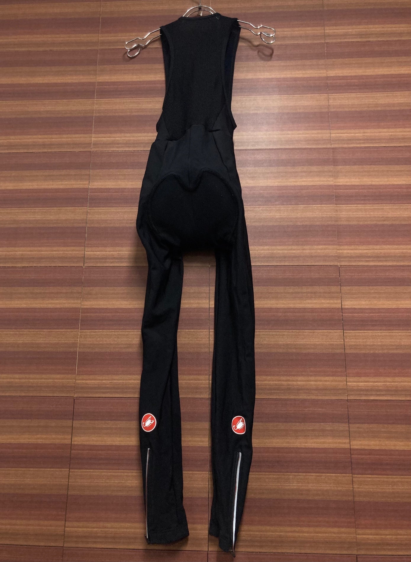 GY084 カステリ CASTELLI ビブタイツ 裏起毛 黒 S