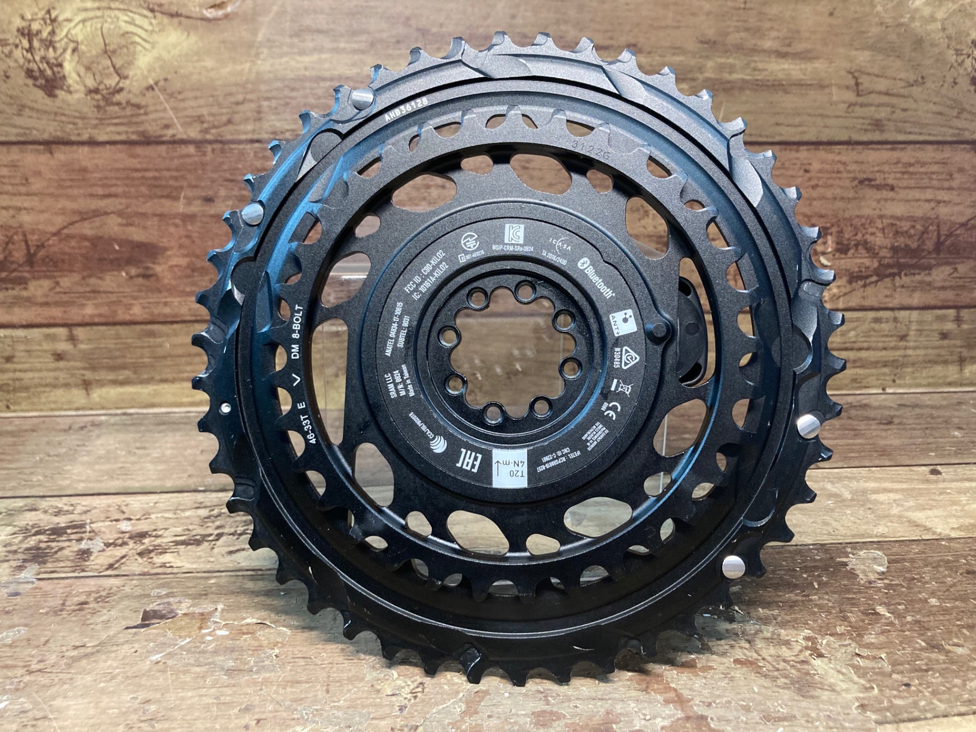 II017 スラム SRAM Red AXS パワーセンサー付き 46/33T チェーンリング