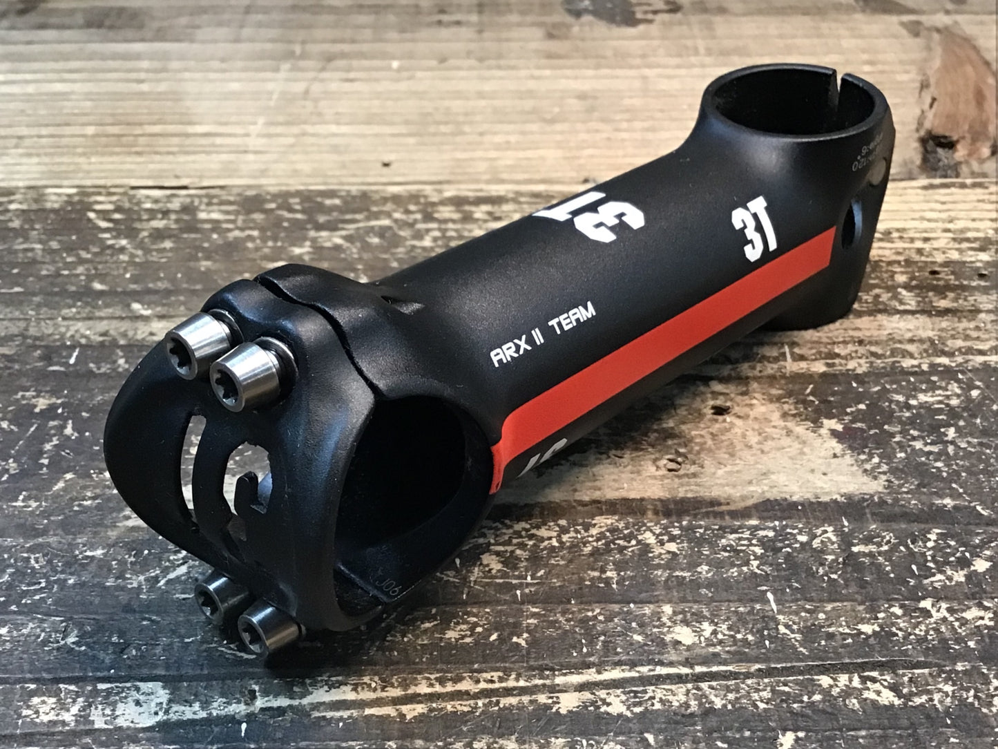 IW527 3T ARX2 TEAM アルミ ステム 黒 赤 120mm Φ31.8 OS 6°