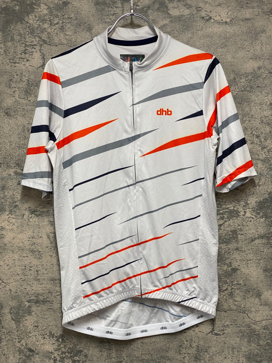 JA836 dhb BLOK 半袖 サイクルジャージ 白 S