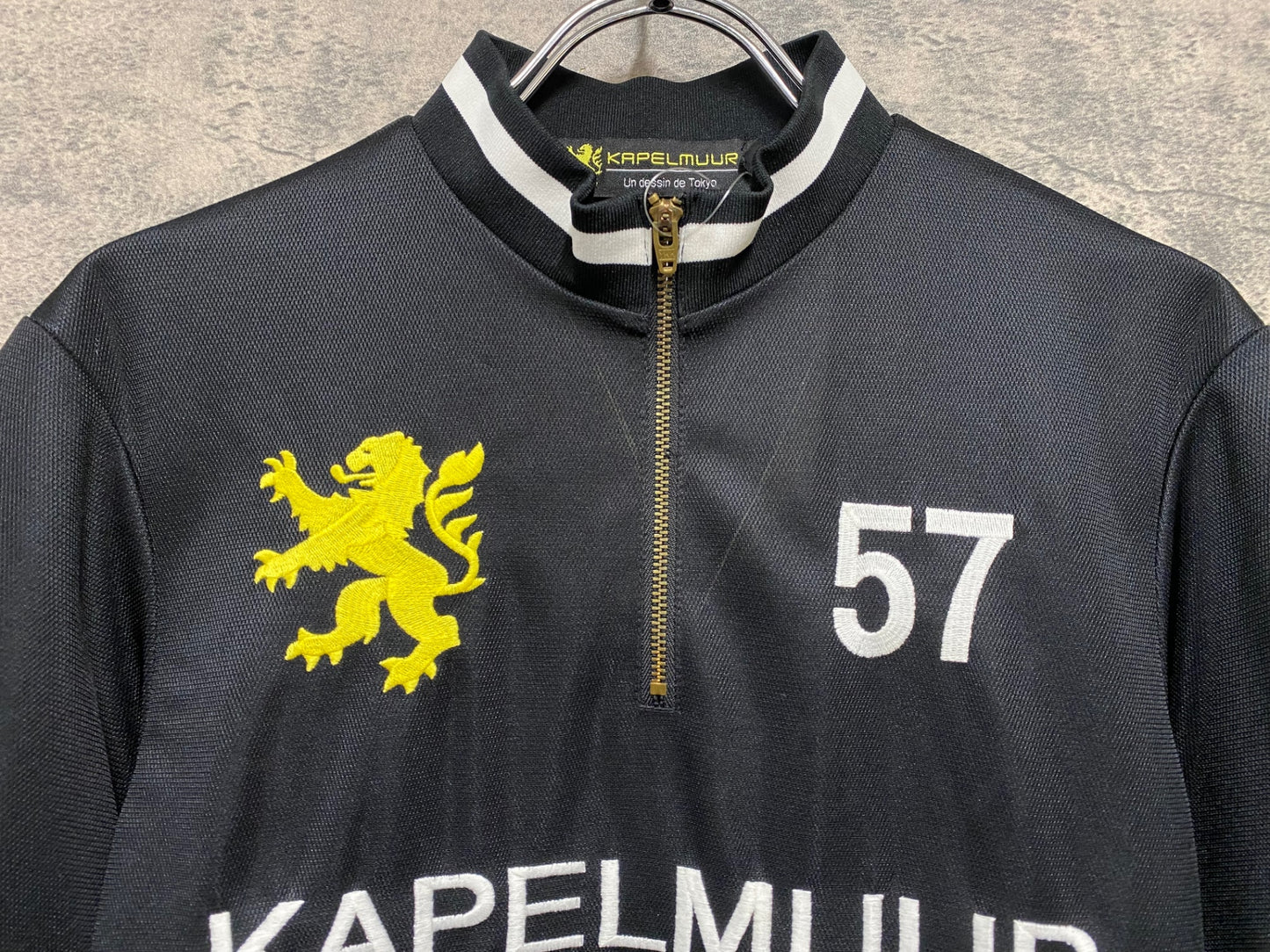 JC279 カペルミュール KAPELMUUR 半袖 サイクルジャージ 黒 L ハーフジップ