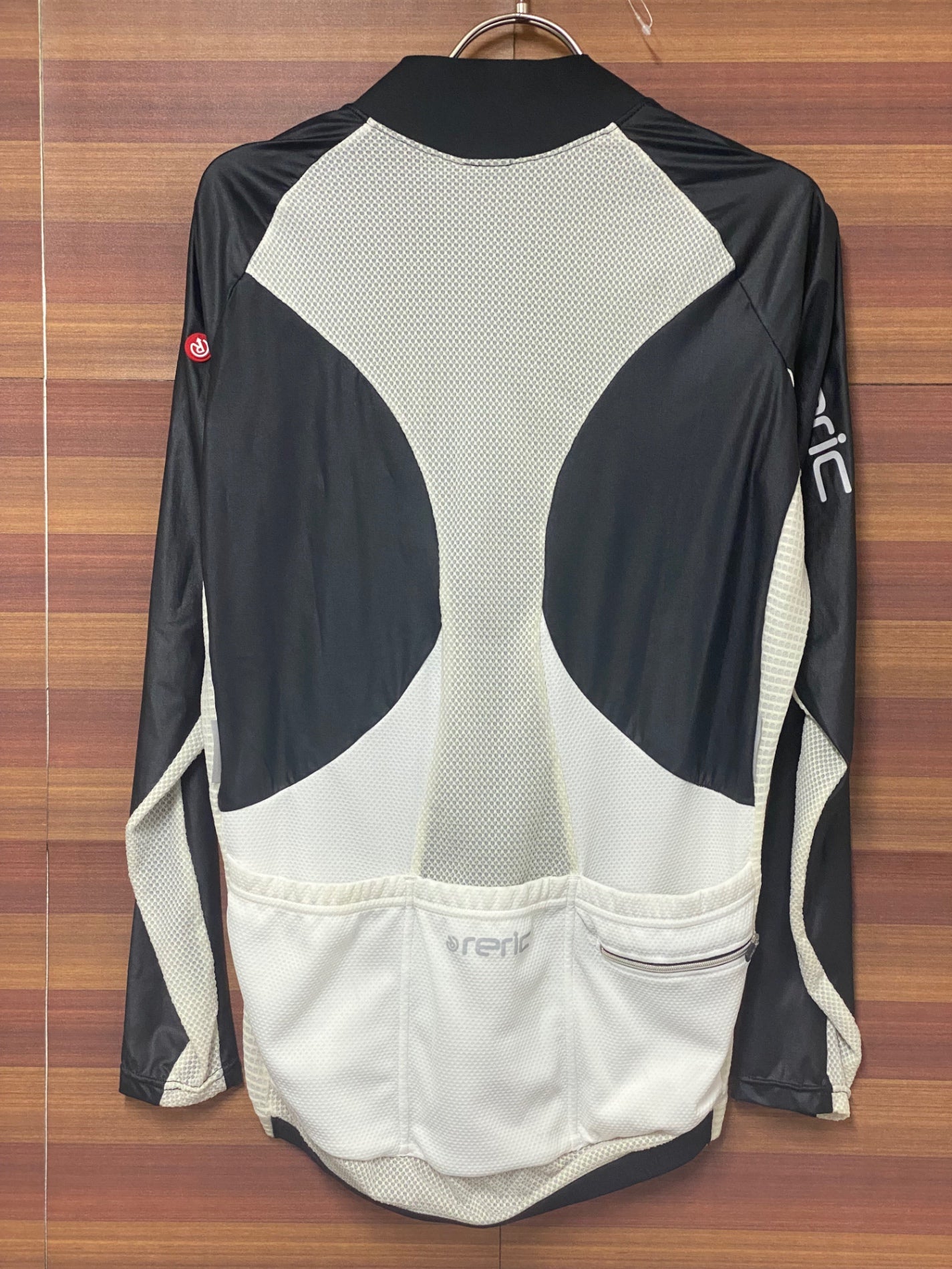 IQ236 レリック reric 長袖 サイクルジャージ 黒 白 XL