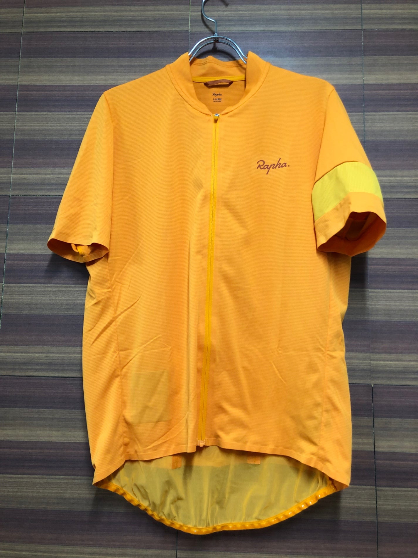 IA803 ラファ Rapha CLASSIC FLYWEIGHT JERSEY 半袖 サイクルジャージ オレンジ XL