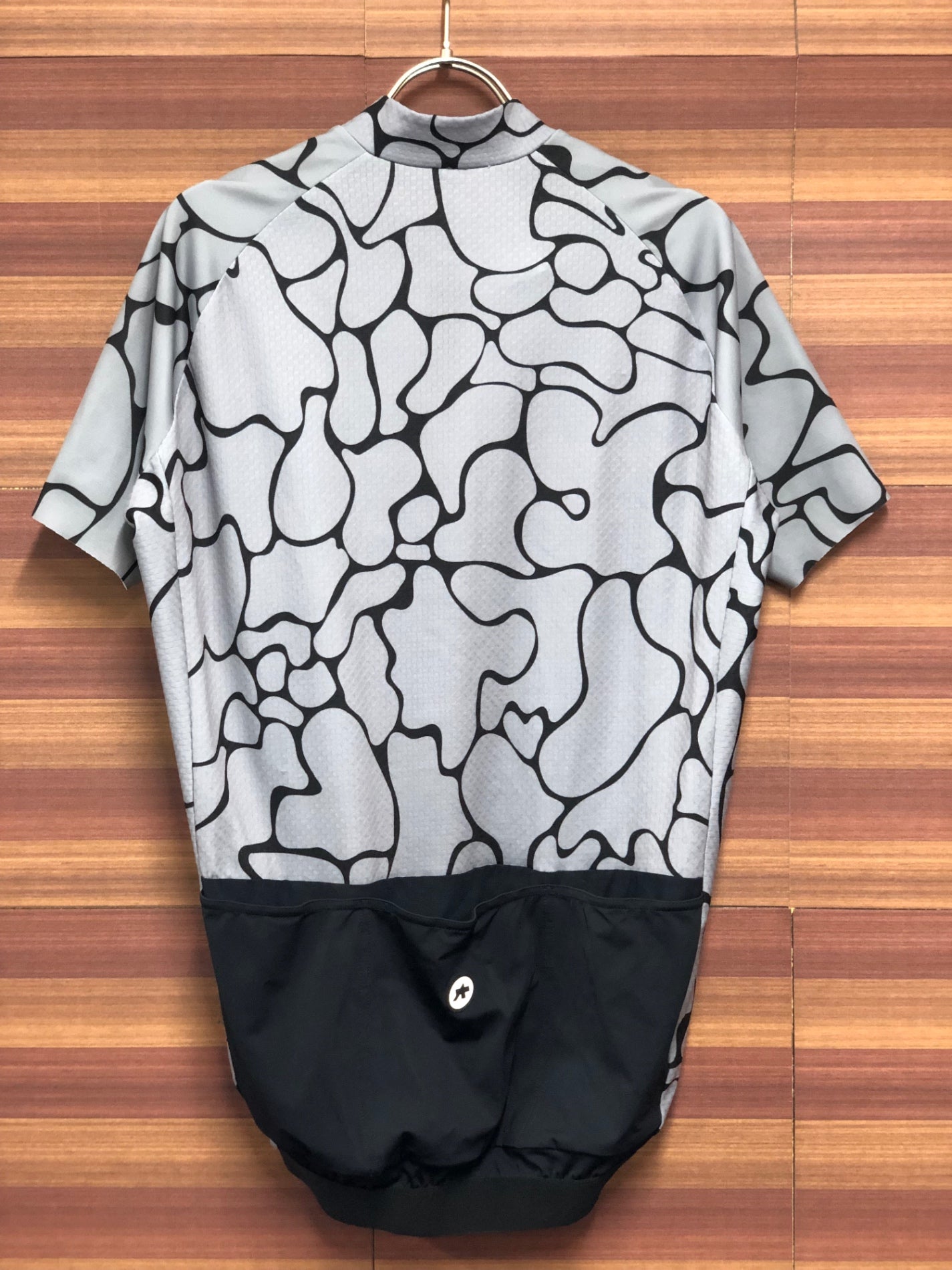 IO232 アソス assos FASTLANE GT 半袖サイクルジャージ グレー L 小ほつれ