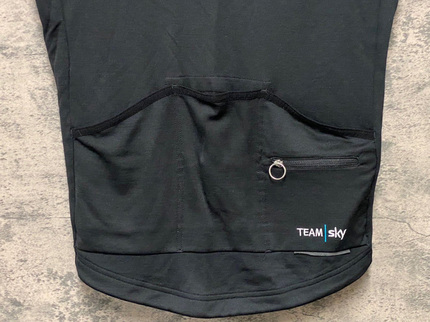 JC805 ラファ Rapha CLUB JERSEY 半袖 サイクルジャージ ハーフジップ 白 黒 M TEAM sky